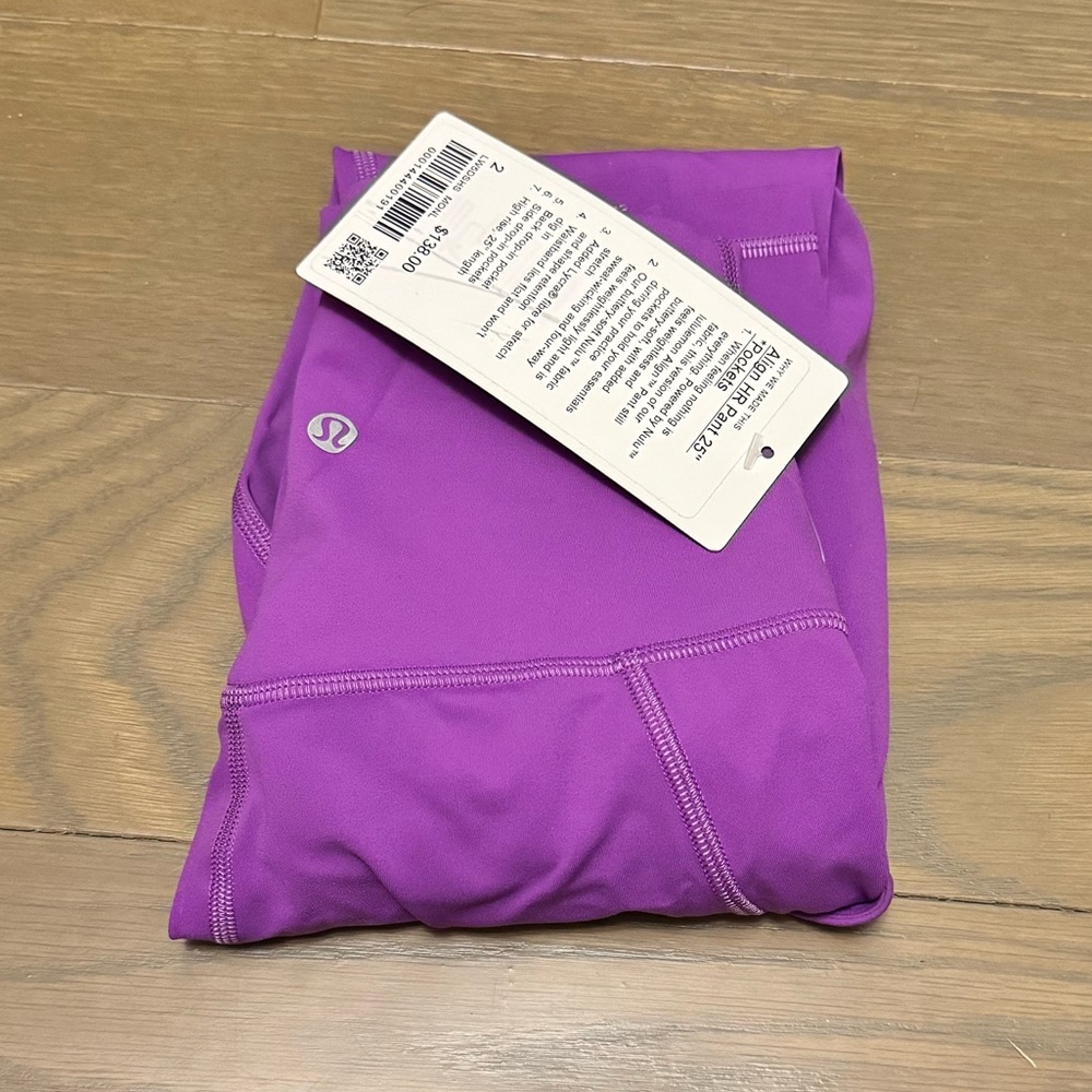 UNWORN Size 2 Lululemon Align HR Leggings With Side Pockets NWT